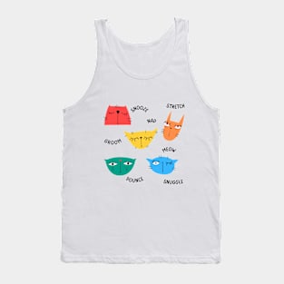 Chromatic Kaleidoscope Cats Tank Top